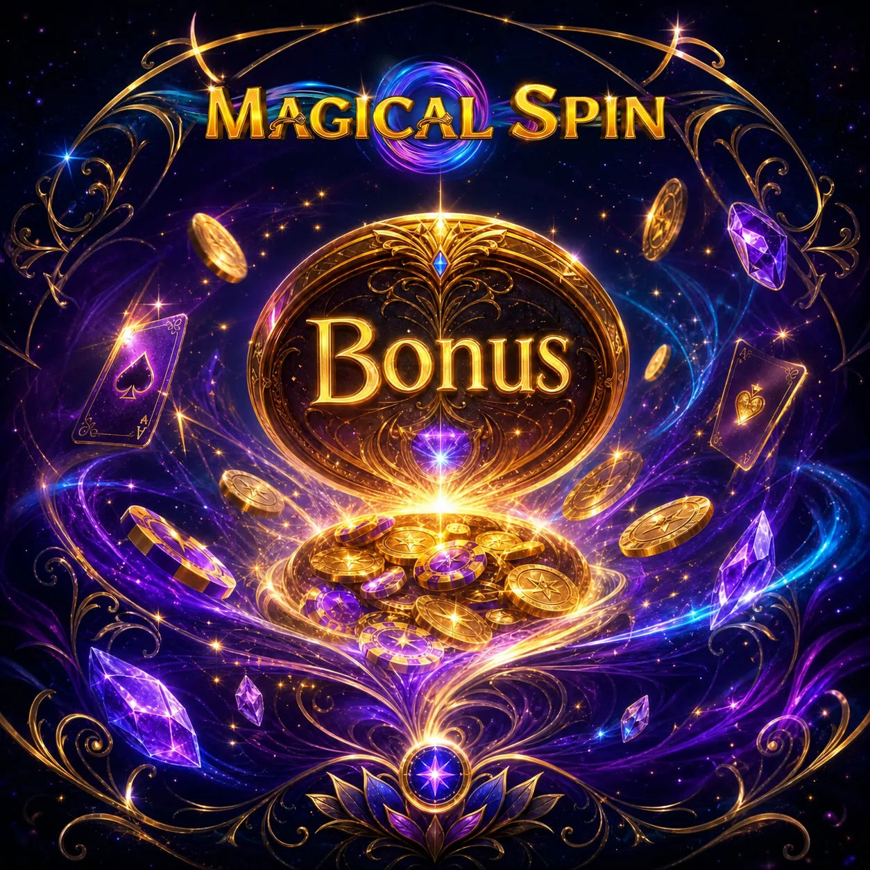 Magical Spin, bonus dans un décor magique